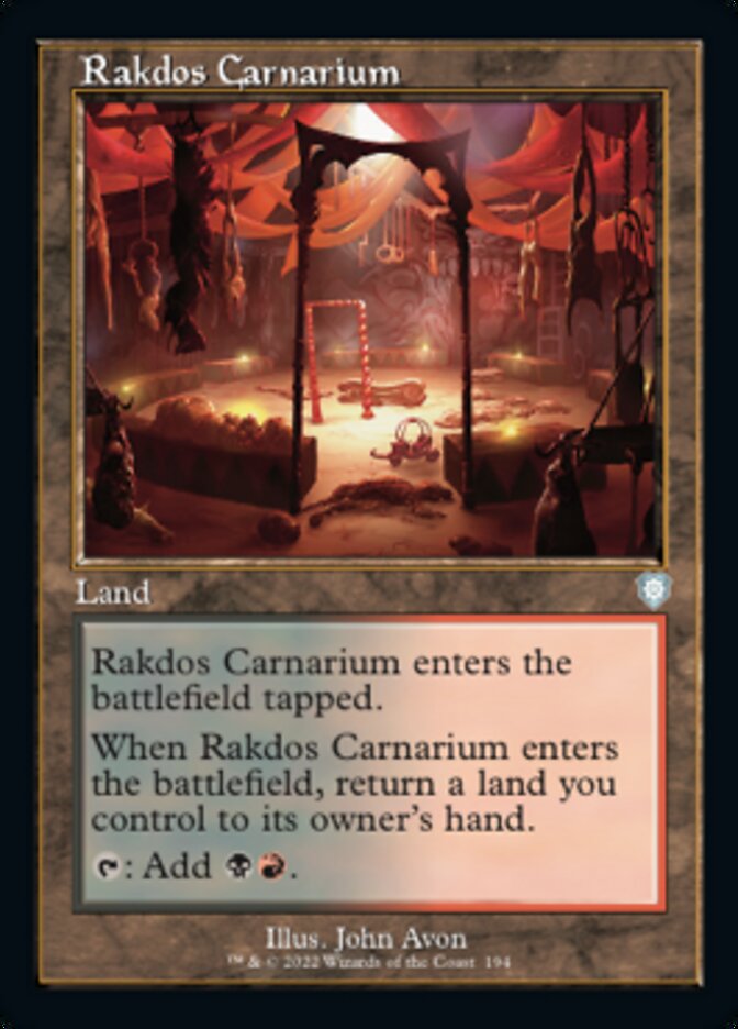 Rakdos Carnarium (Retro) [The Brothers' War Commander] | Lots Moore NSW