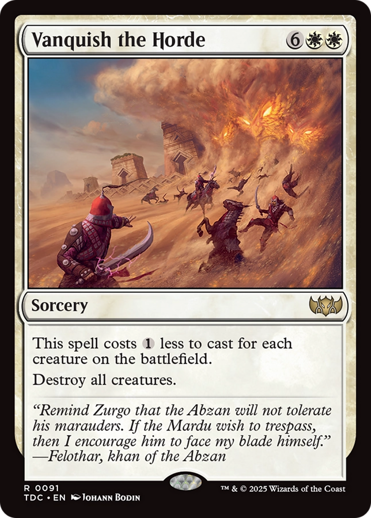Vanquish the Horde [Tarkir: Dragonstorm Commander] | Lots Moore NSW