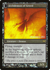 Ravenous Demon // Archdemon of Greed [Dark Ascension Prerelease Promos] | Lots Moore NSW