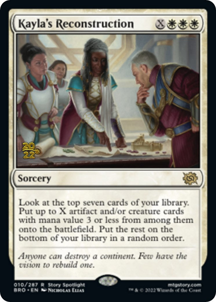 Kayla's Reconstruction [The Brothers' War Prerelease Promos] | Lots Moore NSW