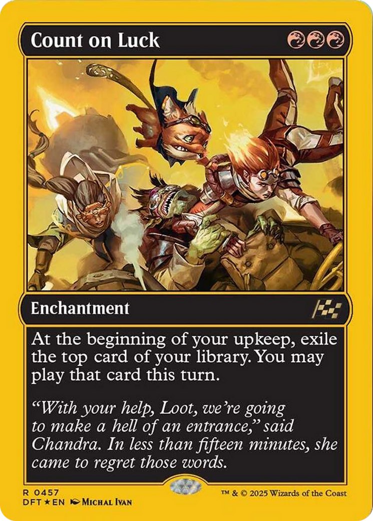Count on Luck (First-Place Foil) [Aetherdrift] | Lots Moore NSW