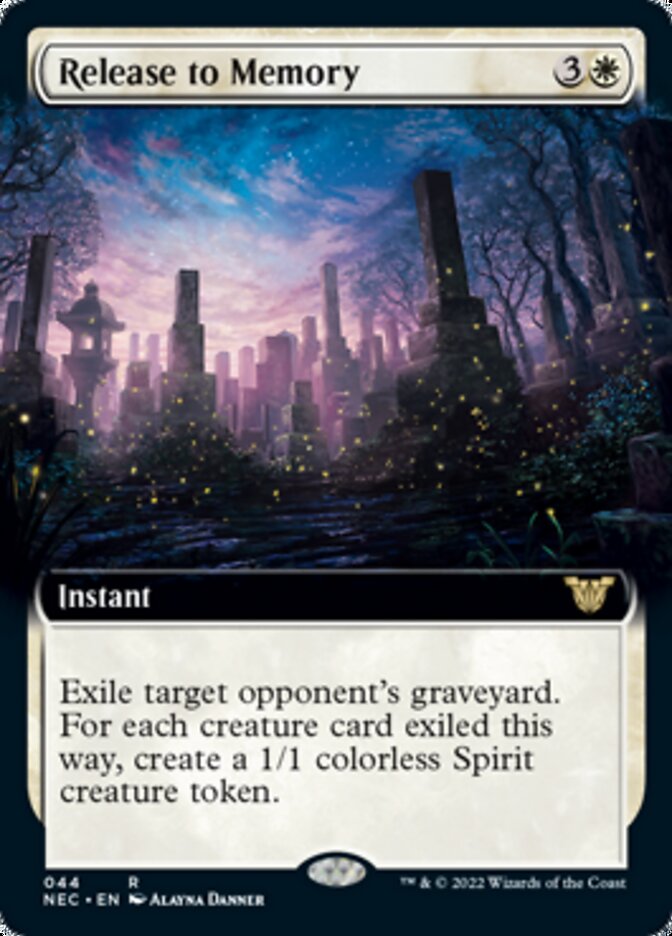 Release to Memory (Extended Art) [Kamigawa: Neon Dynasty Commander] | Lots Moore NSW