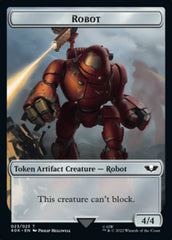 Astartes Warrior // Robot Double-Sided Token (Surge Foil) [Warhammer 40,000 Tokens] | Lots Moore NSW