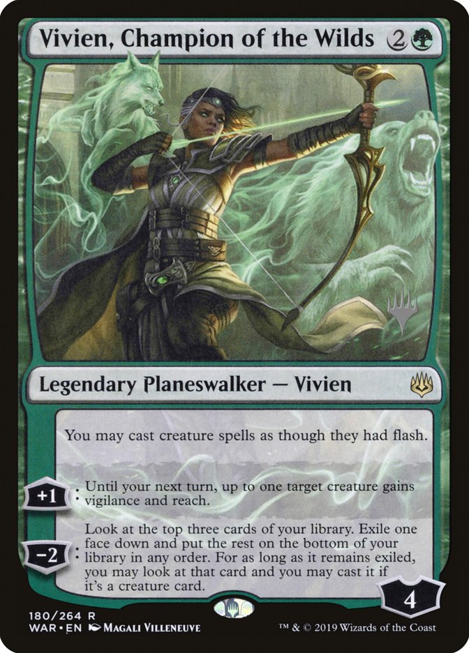 Vivien, Champion of the Wilds (Promo Pack) [War of the Spark Promos] | Lots Moore NSW