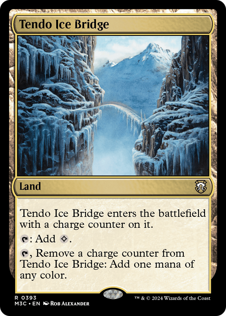 Tendo Ice Bridge (Ripple Foil) [Modern Horizons 3 Commander] | Lots Moore NSW