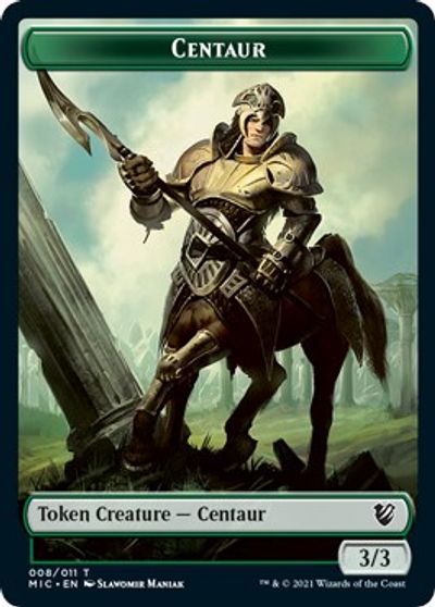 Centaur // Wolf Double-Sided Token [Innistrad: Midnight Hunt Commander Tokens] | Lots Moore NSW