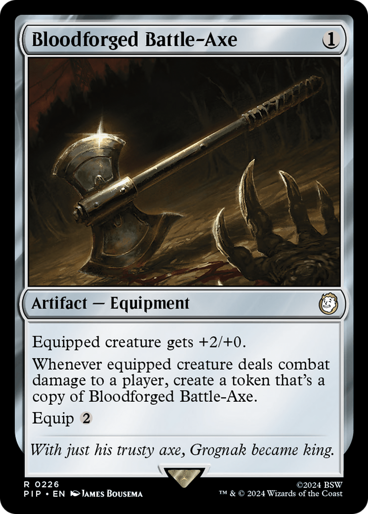 Bloodforged Battle-Axe [Fallout] | Lots Moore NSW