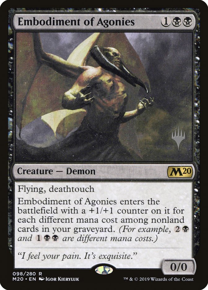 Embodiment of Agonies (Promo Pack) [Core Set 2020 Promos] | Lots Moore NSW