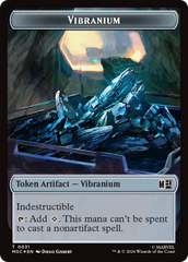 The Monarch (016) // Vibranium (031) Double-Sided Token (Surge Foil) [Marvel Super Heroes Commander Tokens] | Lots Moore NSW
