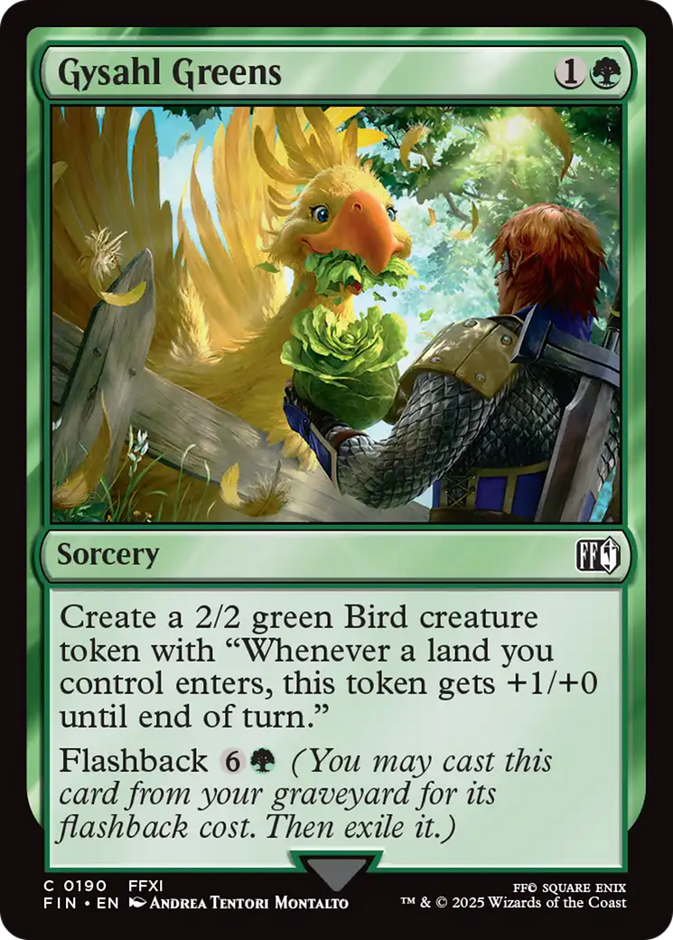 Gysahl Greens [FINAL FANTASY] | Lots Moore NSW