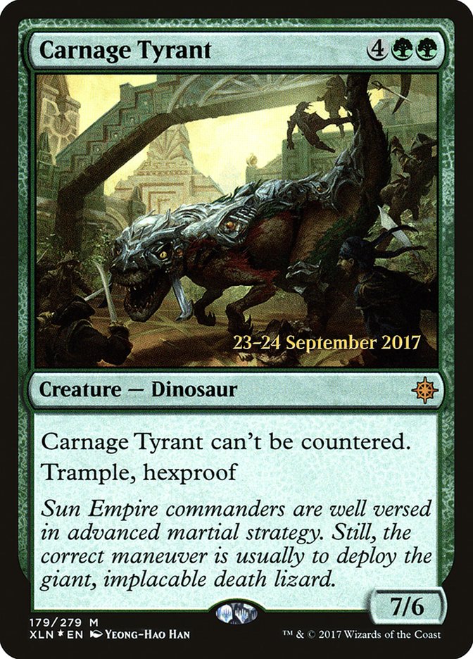 Carnage Tyrant [Ixalan Prerelease Promos] | Lots Moore NSW
