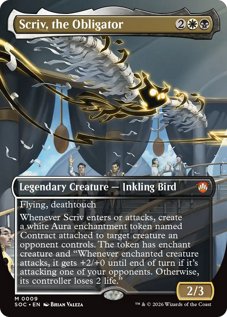 Scriv, the Obligator (Borderless) [Secrets of Strixhaven Commander] | Lots Moore NSW