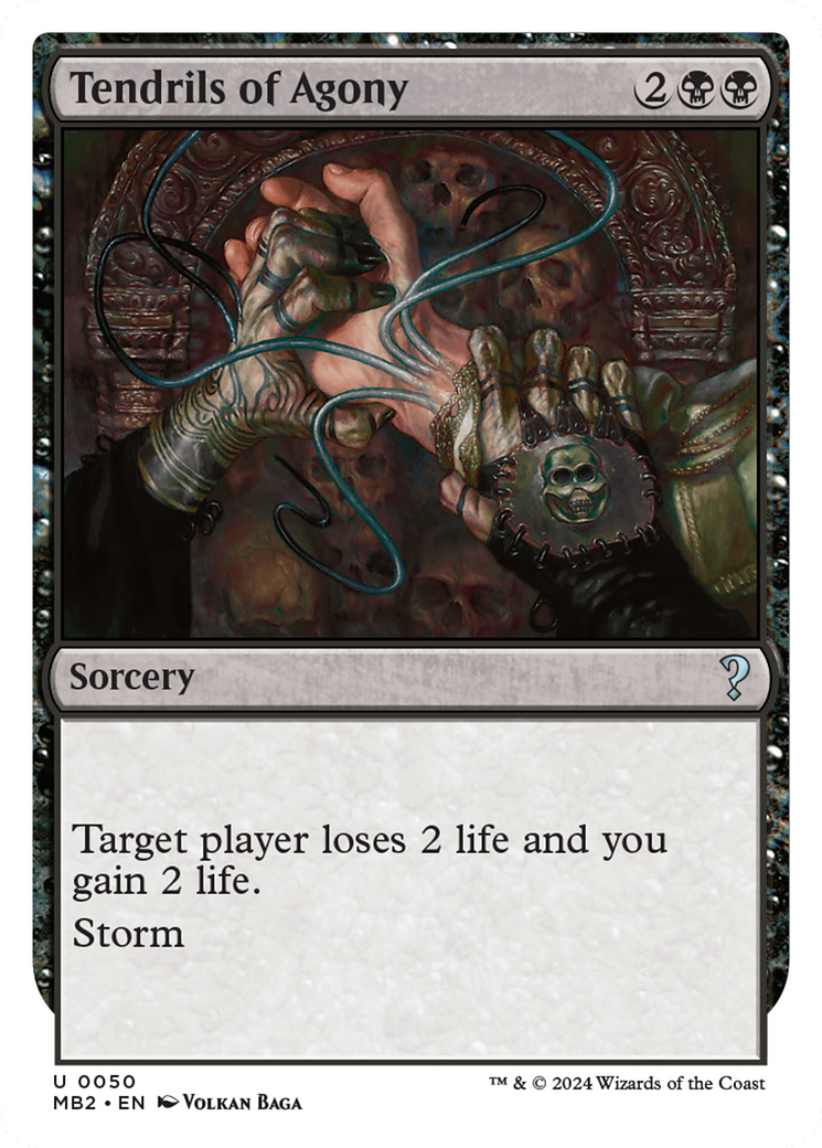Tendrils of Agony (White Border) [Mystery Booster 2] | Lots Moore NSW