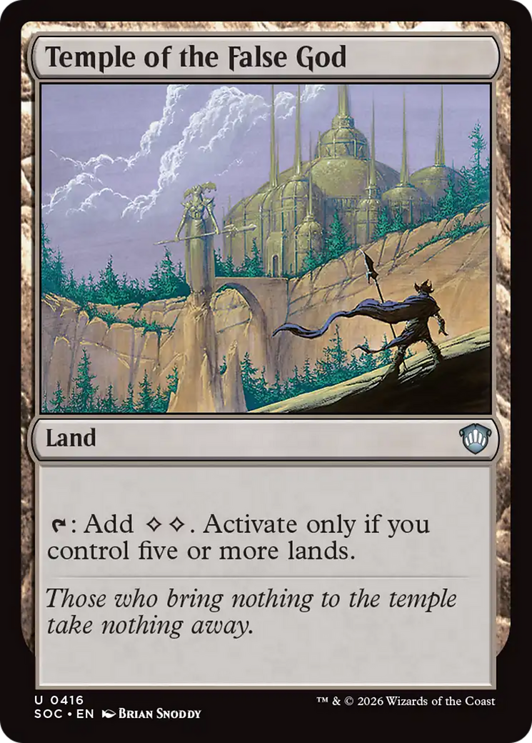 Temple of the False God [Secrets of Strixhaven Commander] | Lots Moore NSW