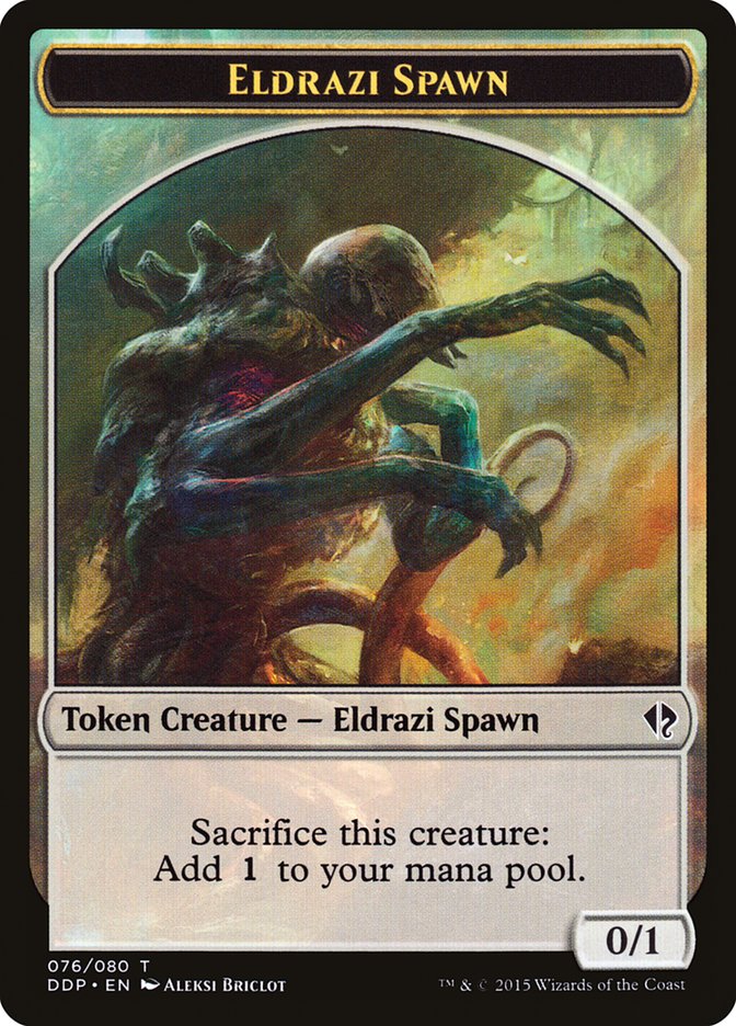 Eldrazi Spawn Token (076/080) [Duel Decks: Zendikar vs. Eldrazi] | Lots Moore NSW