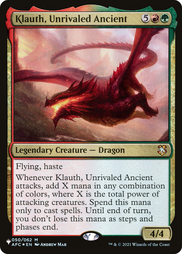 Klauth, Unrivaled Ancient [The List Reprints] | Lots Moore NSW