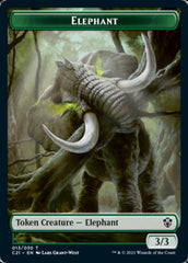 Frog Lizard // Elephant Double-Sided Token [Commander 2021 Tokens] | Lots Moore NSW