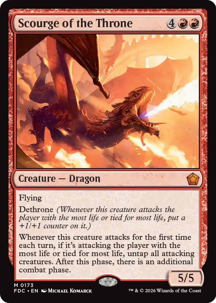 Scourge of the Throne [Foundations Commander] | Lots Moore NSW