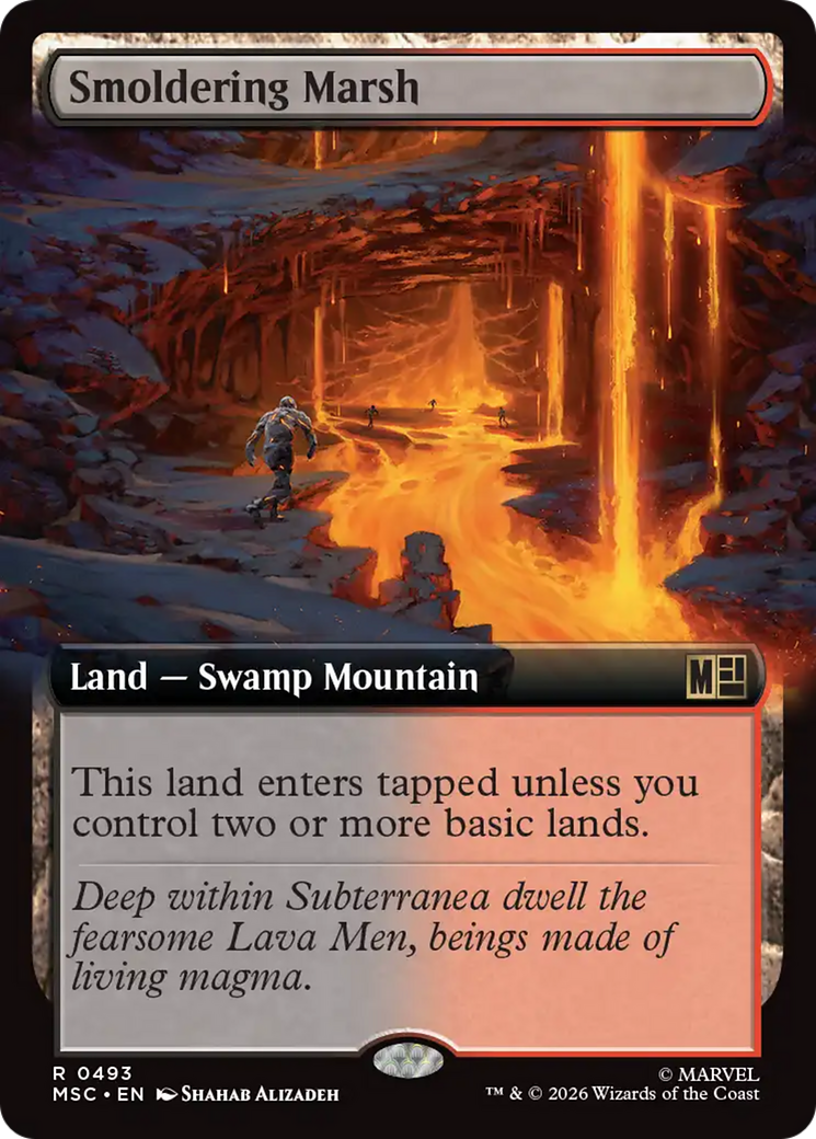 Smoldering Marsh (Extended Art) [Marvel Super Heroes Commander] | Lots Moore NSW