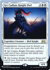 Syr Cadian, Knight Owl (Unfinity Foil Edition) [The List] | Lots Moore NSW