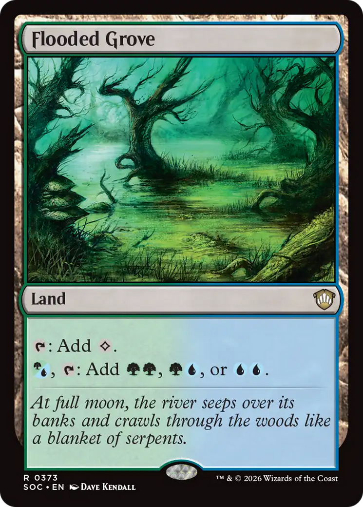 Flooded Grove [Secrets of Strixhaven Commander] | Lots Moore NSW