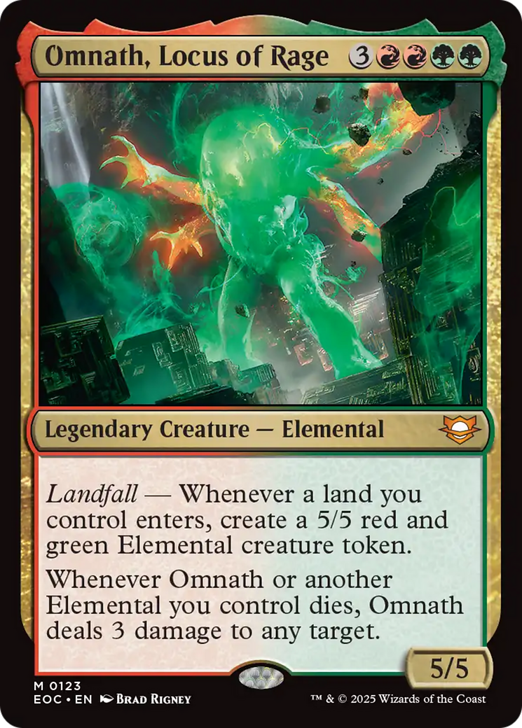 Omnath, Locus of Rage [Edge of Eternities Commander] | Lots Moore NSW