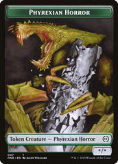 Phyrexian Goblin // Phyrexian Horror Double-Sided Token [Phyrexia: All Will Be One Tokens] | Lots Moore NSW