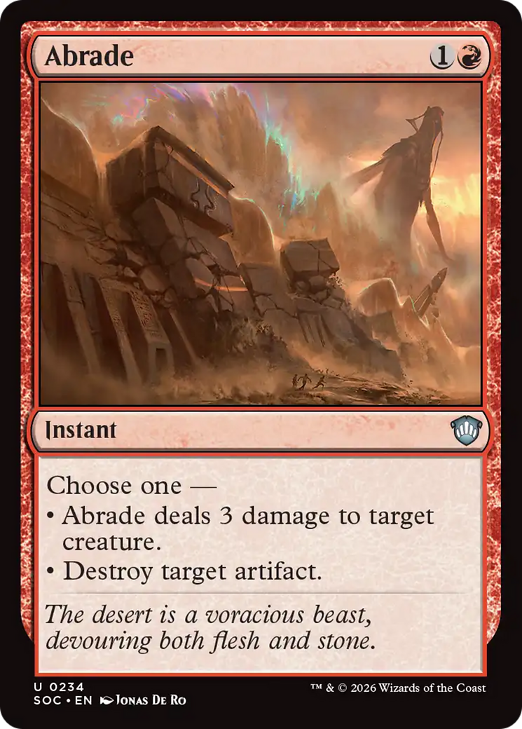 Abrade [Secrets of Strixhaven Commander] | Lots Moore NSW
