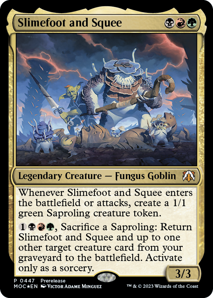 Slimefoot and Squee [March of the Machine Commander Prerelease Promos] | Lots Moore NSW