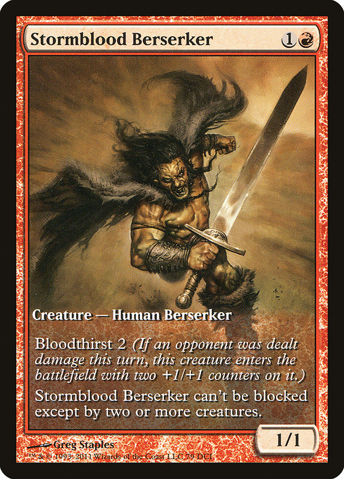 Stormblood Berserker (Extended Art) [Magic 2012 Promos] | Lots Moore NSW