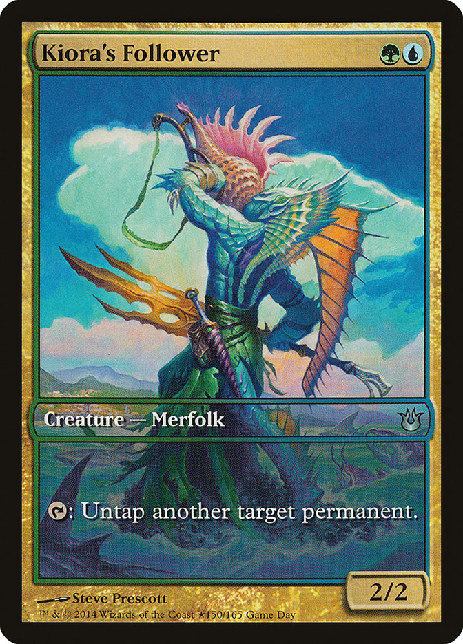 Kiora's Follower (Game Day) [Born of the Gods Promos] | Lots Moore NSW
