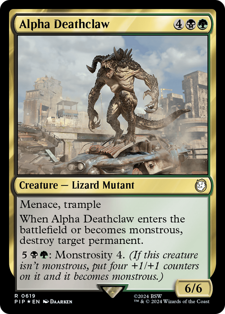 Alpha Deathclaw (Surge Foil) [Fallout] | Lots Moore NSW