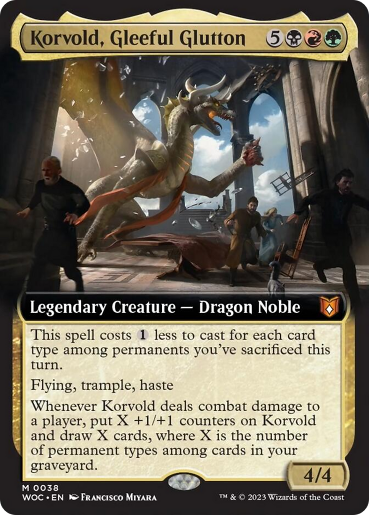 Korvold, Gleeful Glutton (Extended Art) [Wilds of Eldraine Commander] | Lots Moore NSW