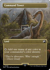 Command Tower // Command Tower (Borderless) [Jurassic World Collection] | Lots Moore NSW