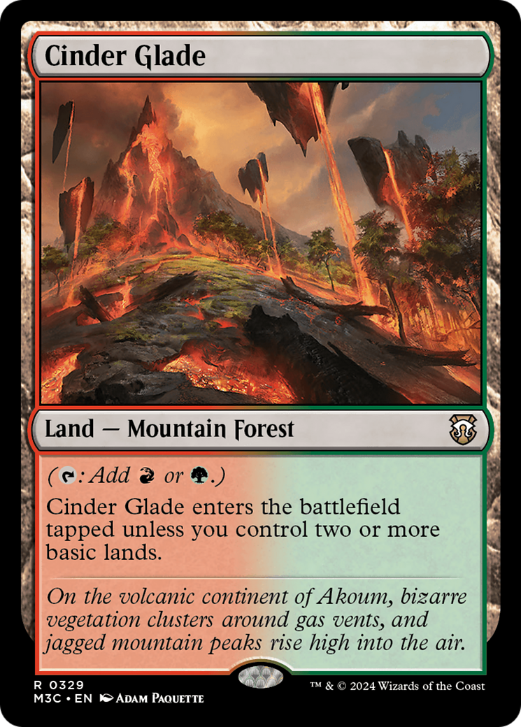 Cinder Glade (Ripple Foil) [Modern Horizons 3 Commander] | Lots Moore NSW