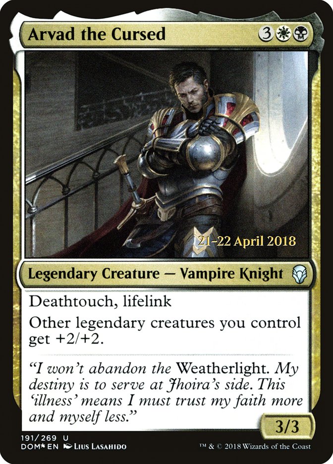 Arvad the Cursed [Dominaria Prerelease Promos] | Lots Moore NSW
