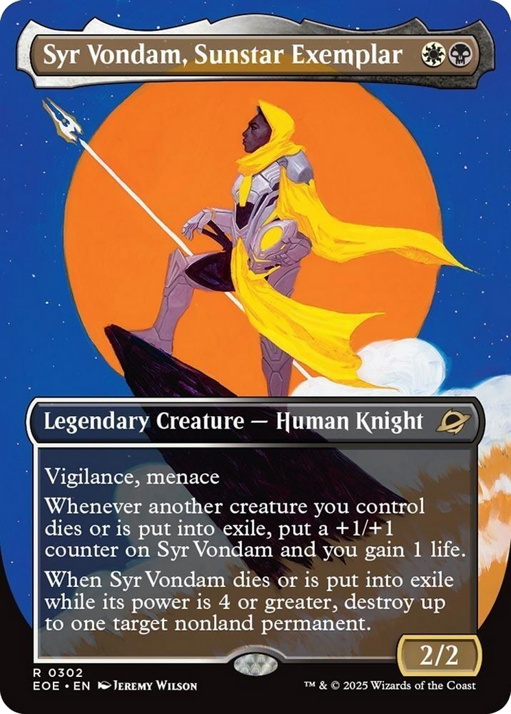 Syr Vondam, Sunstar Exemplar (Borderless) [Edge of Eternities] | Lots Moore NSW