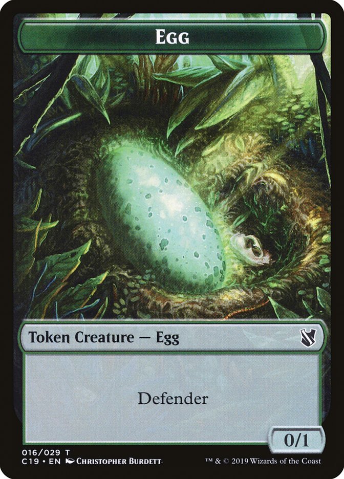 Gargoyle // Egg Double-Sided Token [Commander 2019 Tokens] | Lots Moore NSW