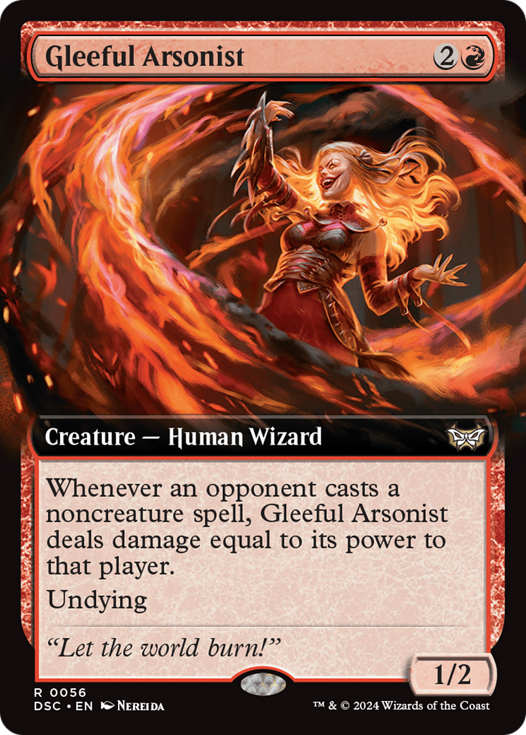 Gleeful Arsonist (Extended Art) [Duskmourn: House of Horror Commander] | Lots Moore NSW