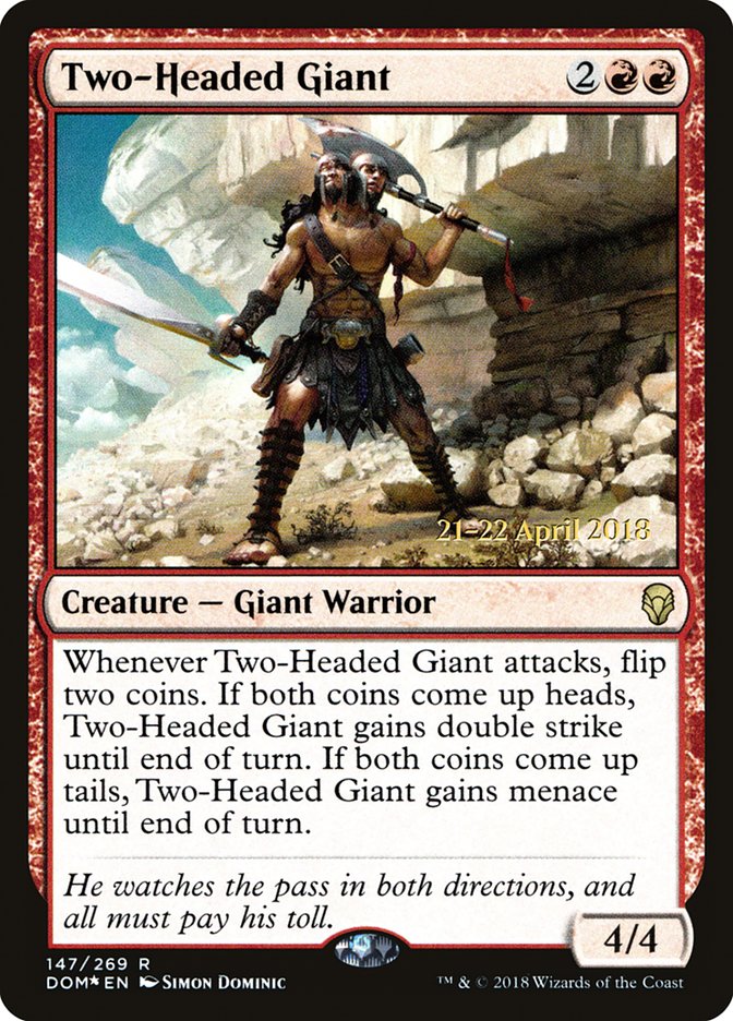 Two-Headed Giant [Dominaria Prerelease Promos] | Lots Moore NSW