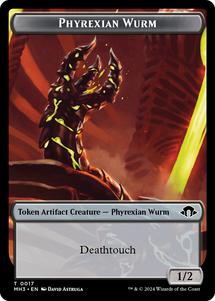 Phyrexian Wurm Token (0017) [Modern Horizons 3 Tokens] | Lots Moore NSW