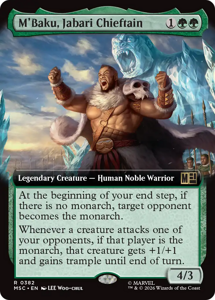 M'Baku, Jabari Chieftain (Extended Art) [Marvel Super Heroes Commander] | Lots Moore NSW