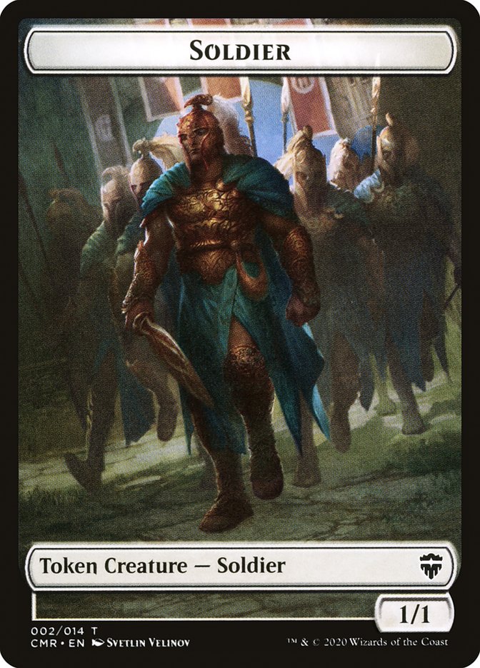 Rock // Soldier Double-Sided Token [Commander Legends Tokens] | Lots Moore NSW