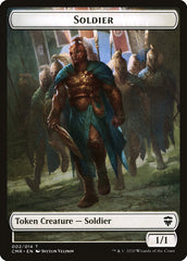 Rock // Soldier Double-Sided Token [Commander Legends Tokens] | Lots Moore NSW