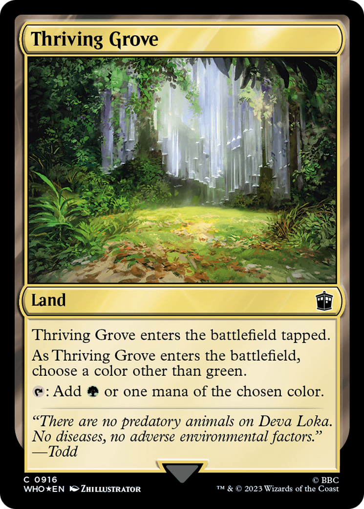 Thriving Grove (Surge Foil) [Doctor Who] | Lots Moore NSW