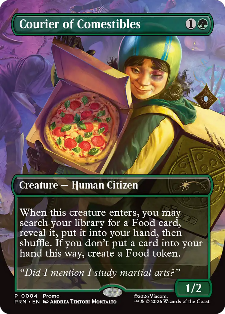 Courier of Comestibles (Borderless) [Wizards Play Network 2026] | Lots Moore NSW