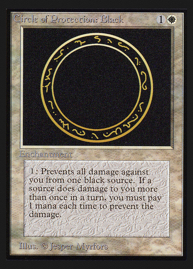 Circle of Protection: Black [International Collectors' Edition] | Lots Moore NSW