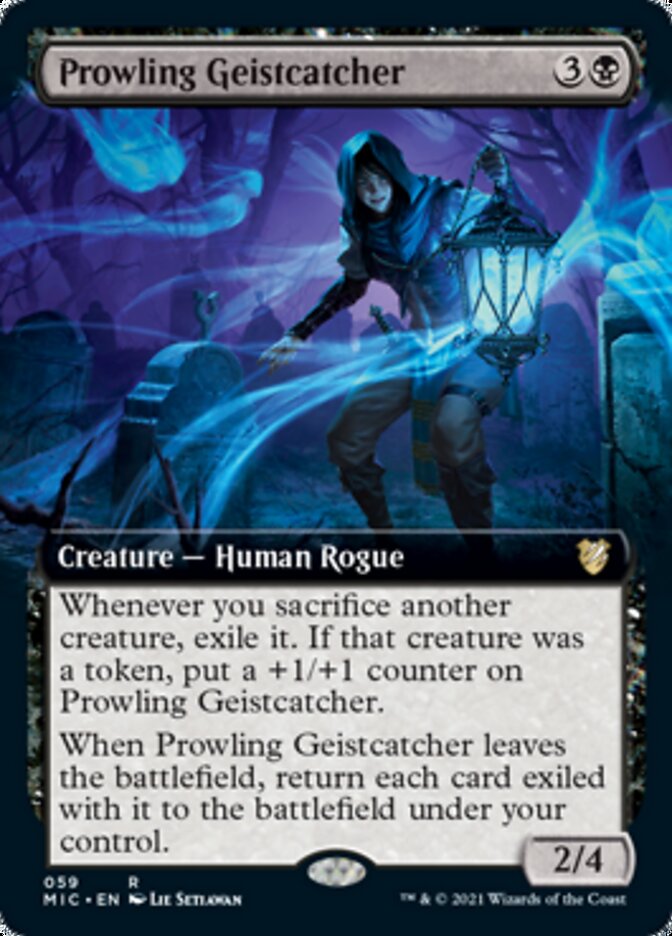 Prowling Geistcatcher (Extended Art) [Innistrad: Midnight Hunt Commander] | Lots Moore NSW