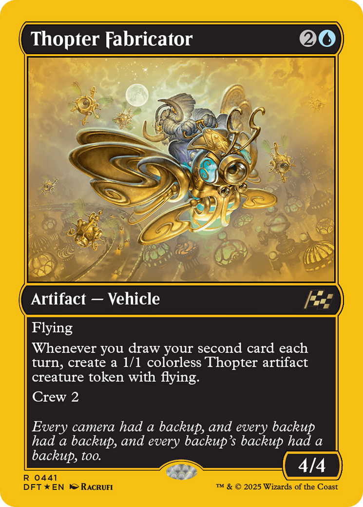Thopter Fabricator (First-Place Foil) [Aetherdrift] | Lots Moore NSW