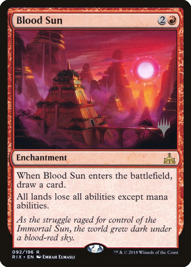 Blood Sun (Promo Pack) [Rivals of Ixalan Promos] | Lots Moore NSW